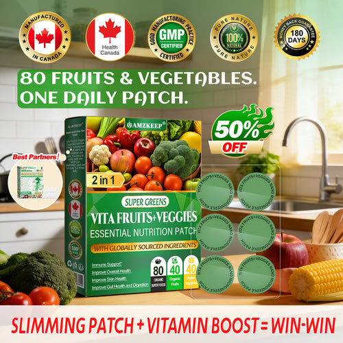 𝑨𝑴𝒁𝑲𝑬𝑬𝑷® Vita Fruit & Veggie Essential Nutrition Patch