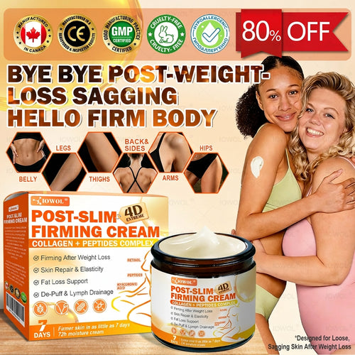 IOWOL® Post-Slim Firming Cream Firm and smooth loose skin after weight loss with collagen-powered care—80% OFF！